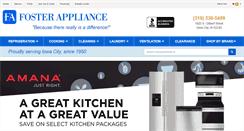 Desktop Screenshot of foster-appliance.com