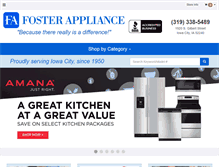 Tablet Screenshot of foster-appliance.com